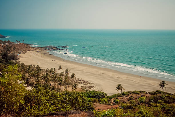 bungalows on palolem beach india goa travel sea nature sun vacation